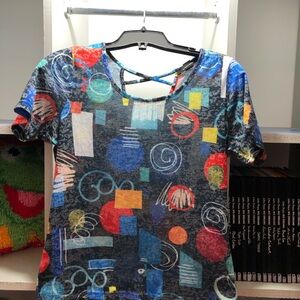 Abstract Geo-Print Alison Sheri short Sleeve Tee